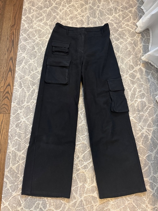 Wilfred Pants - Wilfred Black Wide-Leg Cargo Pants
